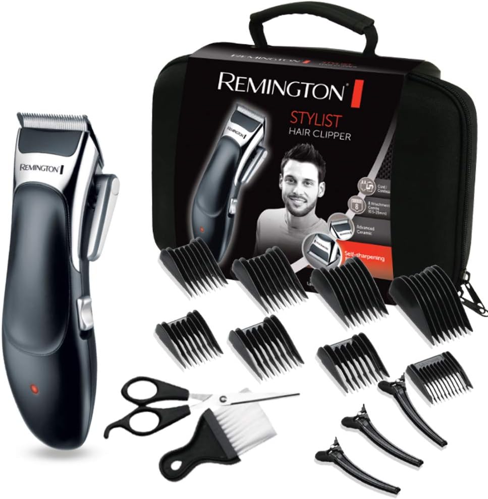 ماكينة قص الشعر Remington Stylist HC363C سلكية ولاسلكية مع طقم ملحقات