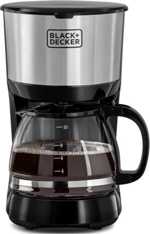 ماكينة قهوة فلتر Black+Decker DCM750S سعة 1.25 لتر 750 وات