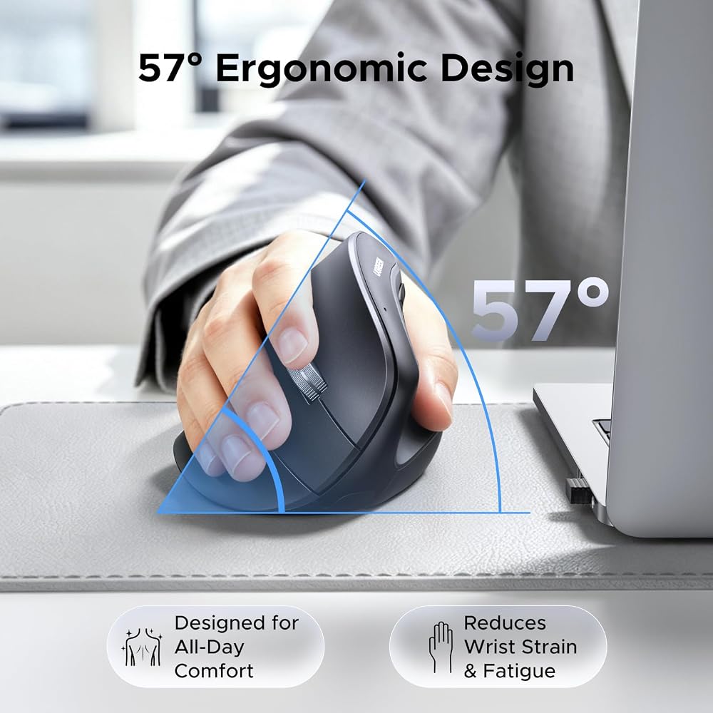 ماوس فيرتيكال مريح UGREEN 25444 – لاسلكي وبلوتوث 2