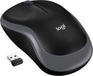 ماوس لاسلكي Logitech M185 – رمادي