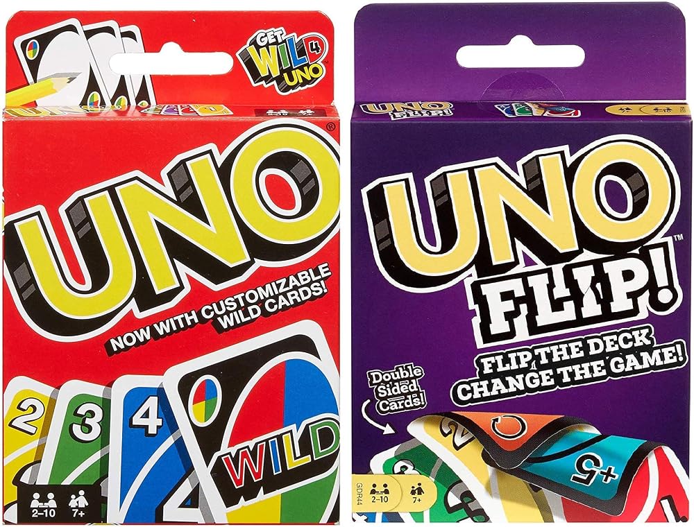 مجموعة أونو الكلاسيكية + أونو فليب UNO & UNO Flip من Mattel