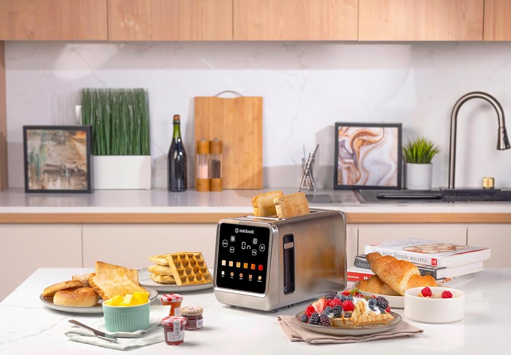محمصة خبز ذكية Nutricook NC-TS201 بشاشة لمس لشريحتين 3