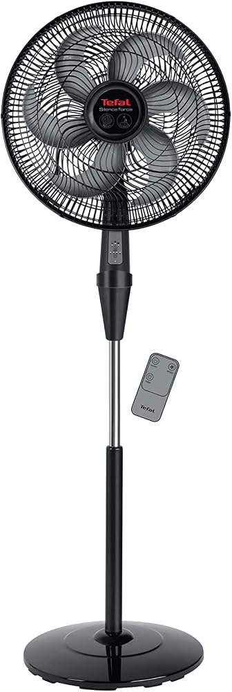 مروحة ستاند Tefal Silence Force VG4130EE صامتة مع جهاز تحكم عن بعد