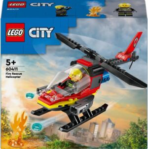 مكعبات LEGO City هليكوبتر إنقاذ الحرائق رقم 60411 2