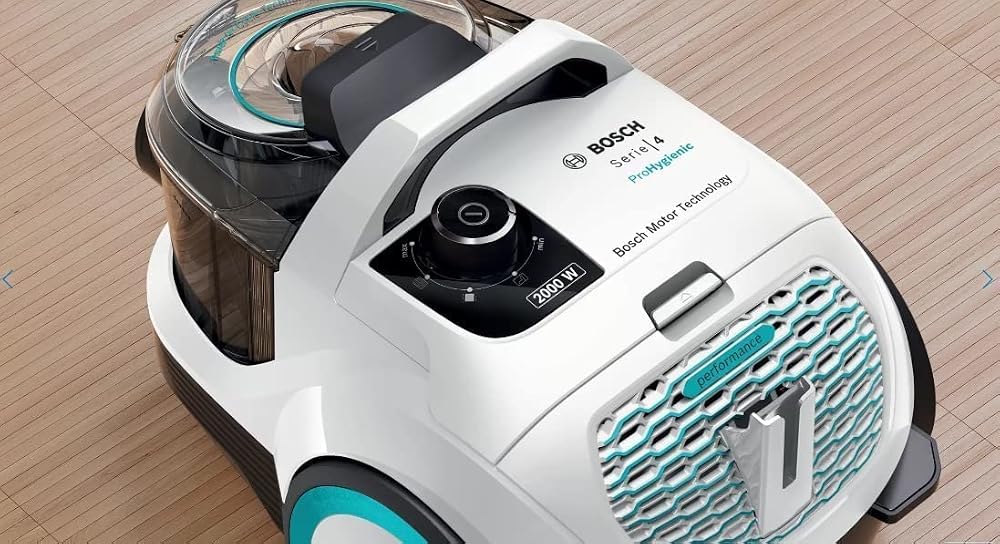 مكنسة كهربائية بدون أكياس Bosch Serie 4 ProHygienic BGS21WHYG بقدرة 2000 W 4