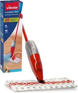 ممسحة رش Vileda 1-2 Spray Max بخزان ماء 650 ml بدون جردل