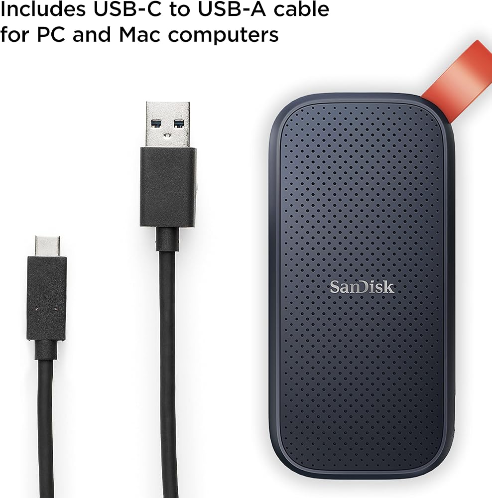هارد SSD خارجي SanDisk Portable SSD سعة 1 تيرا USB-C 3