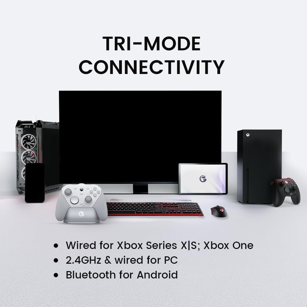 يد تحكم GameSir G7 Pro لأجهزة Xbox والكمبيوتر بعصي TMR - أبيض 2