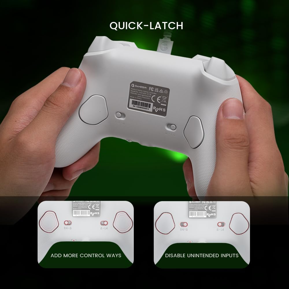 يد تحكم GameSir G7 SE سلكية لأجهزة Xbox والكمبيوتر - أبيض 4