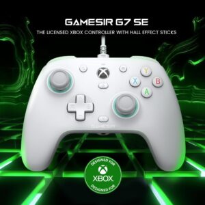 يد تحكم GameSir G7 SE سلكية لأجهزة Xbox والكمبيوتر - أبيض 2