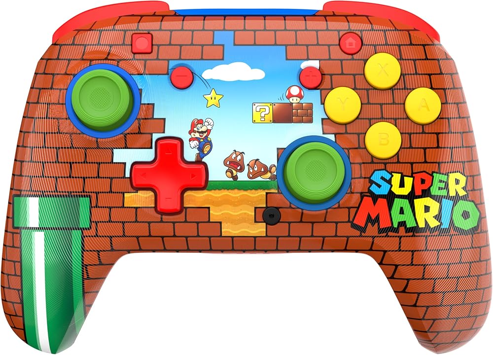 يد تحكم Turtle Beach Rematch لاسلكية لأجهزة Nintendo Switch بتصميم Mario 2