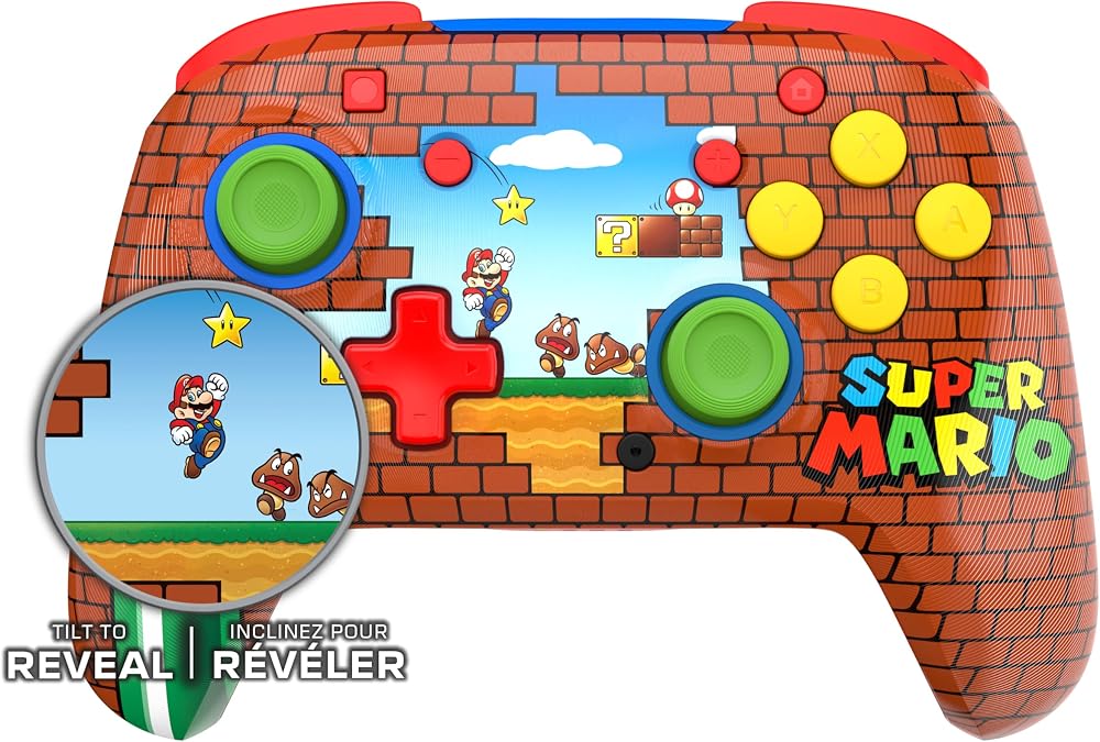 يد تحكم Turtle Beach Rematch لاسلكية لأجهزة Nintendo Switch بتصميم Mario 3
