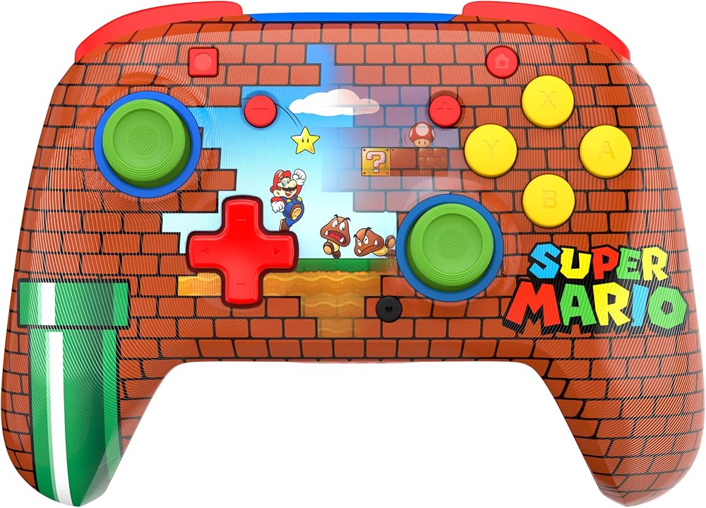 يد تحكم Turtle Beach Rematch لاسلكية لأجهزة Nintendo Switch بتصميم Mario 5