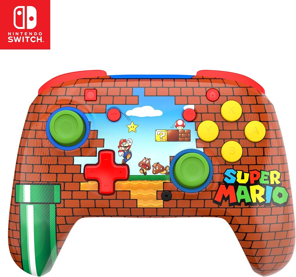 يد تحكم Turtle Beach Rematch لاسلكية لأجهزة Nintendo Switch بتصميم Mario